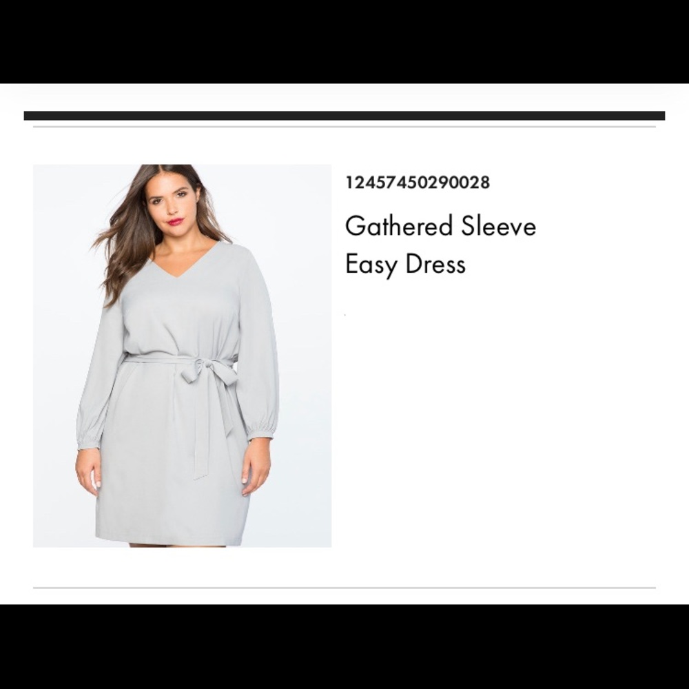 ELOQUII Gathered Sleeve Easy Dress size 28
